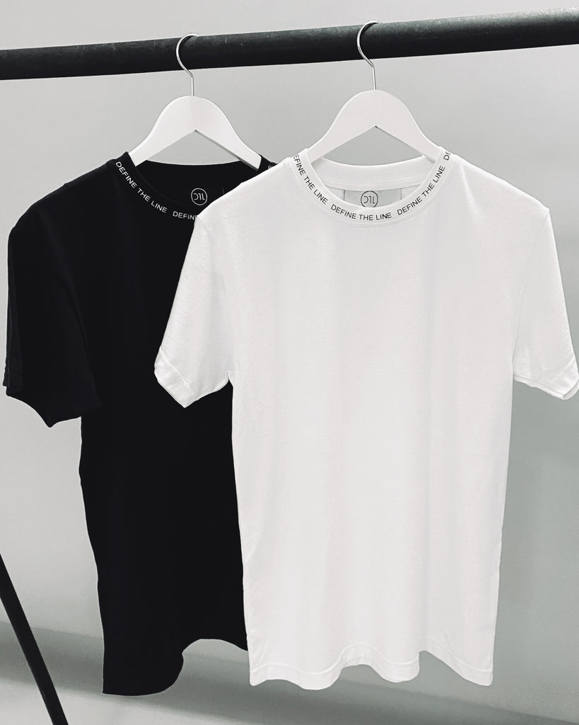 BLACK LOGO COLLAR T-SHIRT - DTL Sport