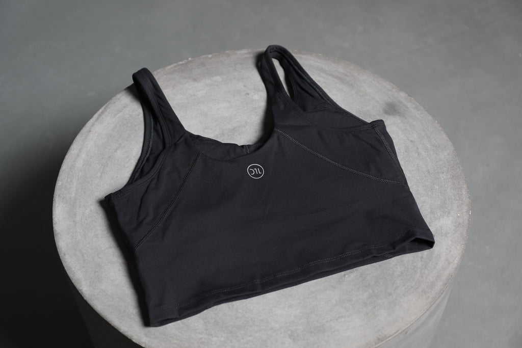 BLACK CROP TOP - DTL Sport