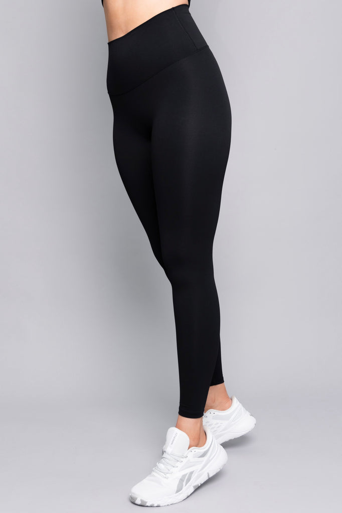 BLACK "NO FRONT SEAM" TIGHTS - DTL Sport