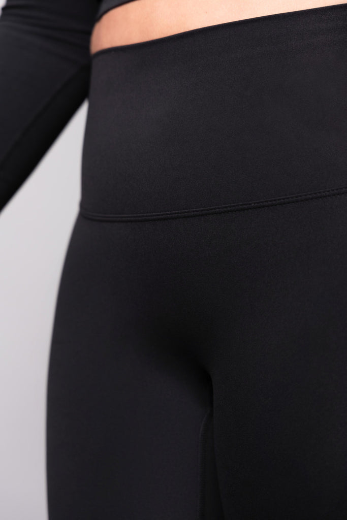 BLACK "NO FRONT SEAM" TIGHTS - DTL Sport