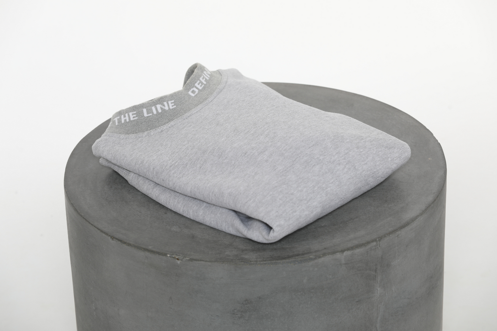 GREY LOGO NECK SWEATER - DTL Sport