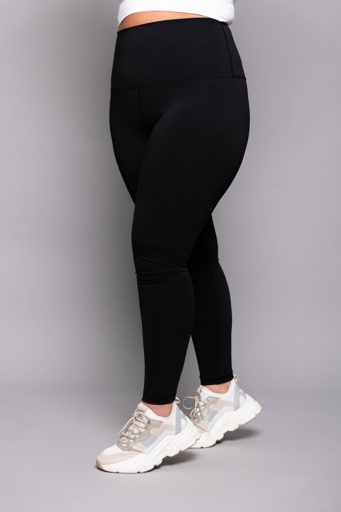 JET BLACK EXTRA HIGH WAISTED TIGHTS - DTL Sport